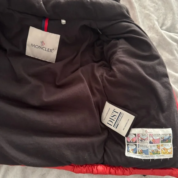 Moncler Red and Blue.